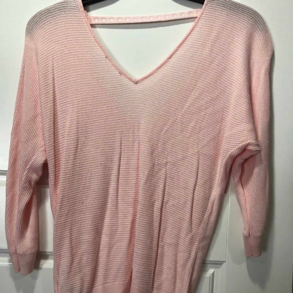 Express Pink Reversible Sweater Size S